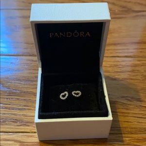 Pandora heart earrings